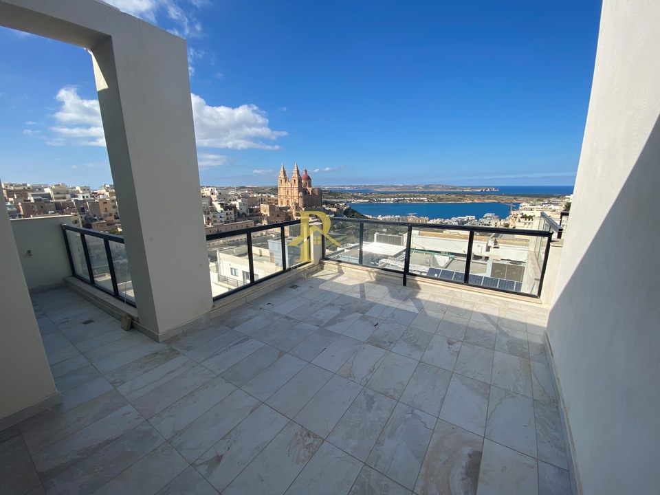 Mellieha 3 Bed Penthouse For Sale 535k